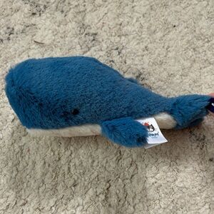 RETIRED Jellycat Mini Blue Whale with bag